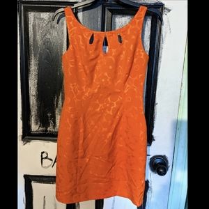 ❗SOLD❗Robespierre Nanette Lepore 60's Orange Floral Dres